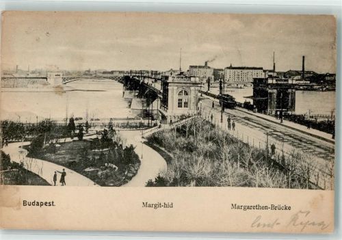 Budapest 1910 Margarethen-Brücke