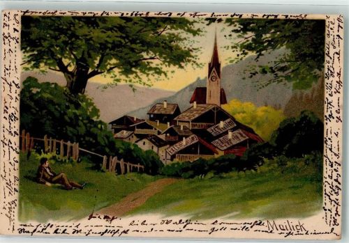 1903 Verlag Winkler & Voigt 5245 Blick auf das Dorf Wandern