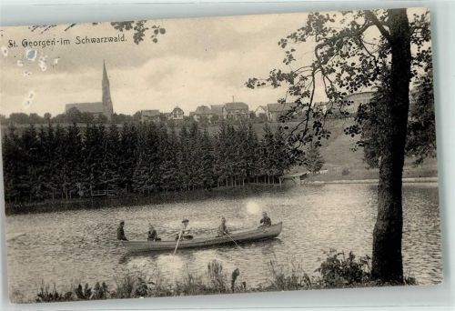 St. Georgen 1910 Klosterweiher Ruderboot