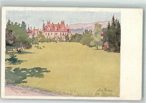 Reichenau 1923 sign. Fischer Alex Schloss Rothschild Louis XIII.