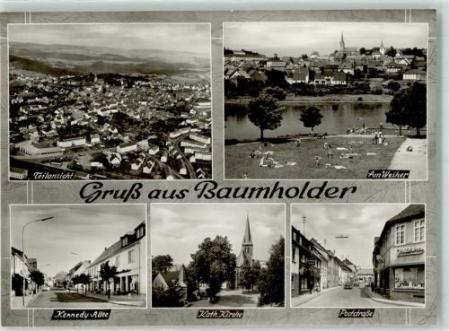 Baumholder Kath. Kirche Schwimmbad am Weiher Kennedy-Allee Poststrasse