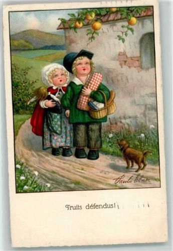 Fruits defendus! Äpfel Puppe Korb Hund Nr 1035