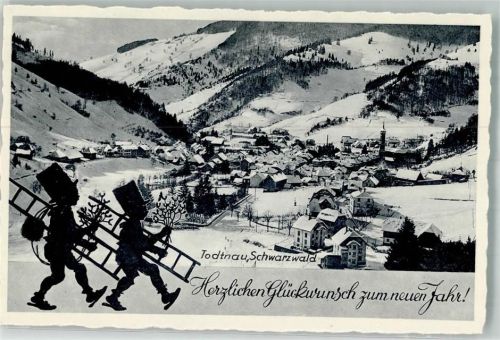79674 W7868 Todtnau - Neujahr Winter Schornsteinfeger