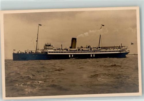Schnelldampfer Kaiser Hamburg-Amerika Linie Bordstempel