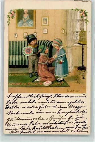 1925 Verlag Rökl Nr. 1391 Gratulanten Kinder