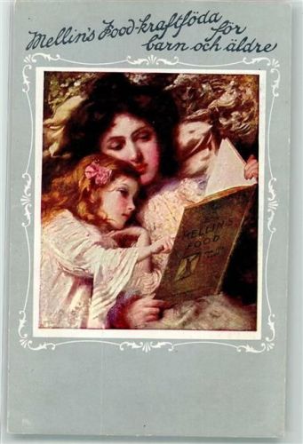 1903 Passepartout Mutter und Kind Mellins food Buch lesen