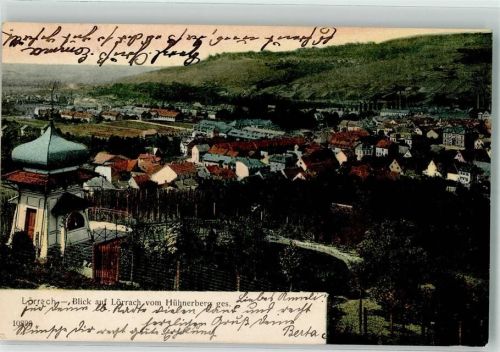 Lörrach 1905 Blick vom Hühnerberg