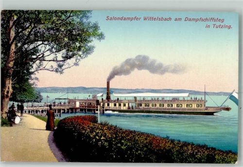 Tutzing Zieher, Ottmar Z 1481 Salondampfer Wittelsbach am Anlegeplatz