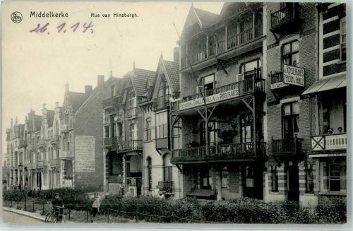 Middelkerke 1914 Rue van Hinsbergh Fahrrad