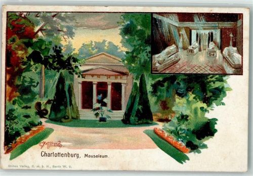 Charlottenburg Mausoleum Särge sign. C. Münch