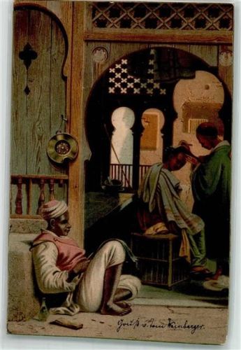 Serie 638 Menschen Volkstypen Friseur Arabien Beruf