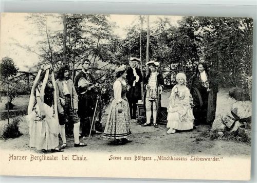 Thale Harzer Bergtheater Scene aus Böttgers Münchhausens Liebeswunder