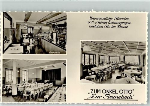 Witten Gasthaus zum Onkel Otto Ort handschriftlich