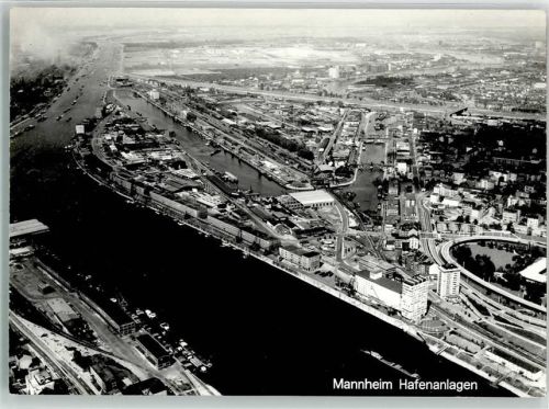 Mannheim Fliegeraufnahme Hafen