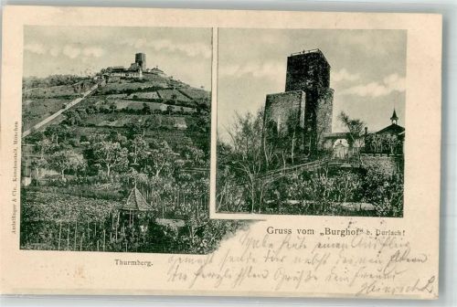 Durlach 1901 Turmberg Burghof