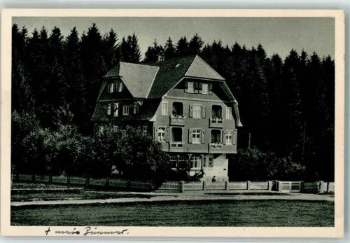 Königsfeld 1929 Pension Haus Westend