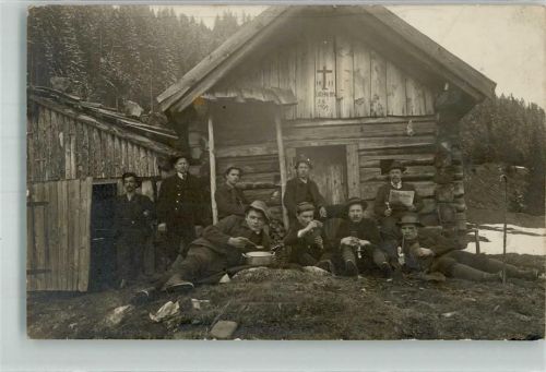 Schwaz 1912 Ort handschriftlich Bergsteiger