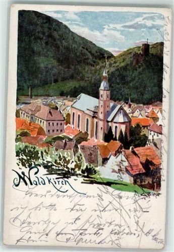 79183 W7808 Waldkirch , Breisgau Künstlerkarte sign. Biese, C.