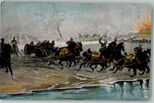 1915 WK I Vernichtung russischer artillerie bei Touroggen