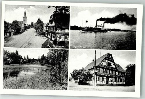 Diersheim Dampfschiff Gasthaus zum Rappen Kirche