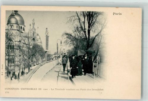 Paris 1900 Ausstellung 1900 Pont des Invalides