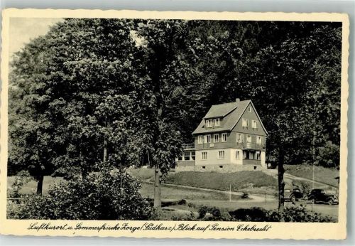 Zorge Blick auf Pension Eckebrecht Oldtimer