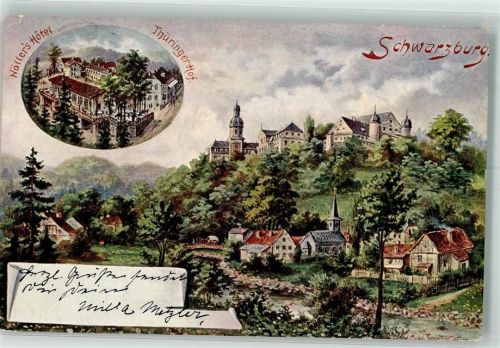 Schwarzburg sign. Spindler, Hugo Schloss Hotel