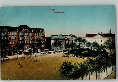Posen 1916 Feldpost WK I 2.Ers.Batl. Gren.Landw.Regt. 100 wilhelmplatz
