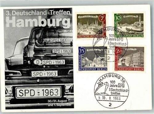 Hamburg 3. Deutschland Treffen SPD 30.8.-1.9.1963