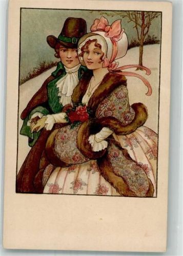 Biedermeier Stil Haubenmütze Muff Stola Verlag Dondorf Nr. 807