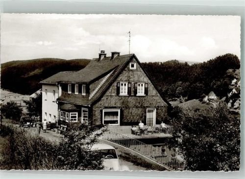 Schwalefeld Pension Kesper-Blitz Terrasse VW Käfer