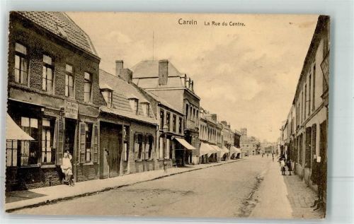 Carvin 1916 Rue du Centre Stempel 17. bayer. Inf. Ret. 5. Komp. Feldpost 3. bayer. Inf. Div.