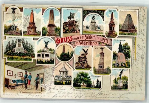 Woerth 1904 Schlachtfelder Denkmal