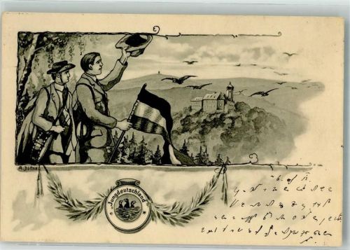 1912 Jungdeutschland zur Wehrerziehung sign. Büttner A. Politik