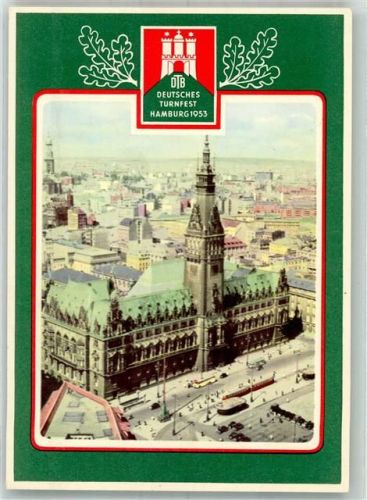 Hamburg 1953 Rathaus Deutsches Turnfest Fotograf Lüden