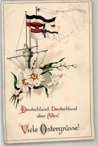 1915 Deutschland über alles Flaggen Ostern
