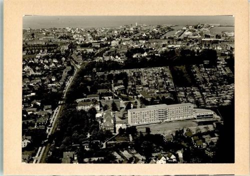 Cuxhaven 1964 Foto montiert auf Karton Krankenhaus