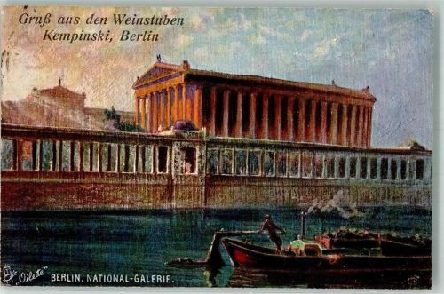 Berlin Mitte 1909 Weinhaus Kempinski Tucks Oilette Nr. 183 Serie Berlin