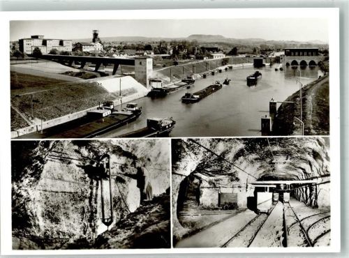 Bad Friedrichshall Schuten werden mit Salz beladen , Bergwerk Schacht König Wilhelm II