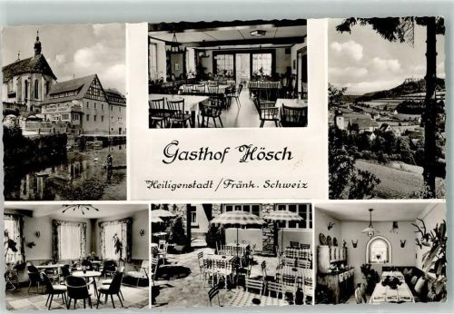 Heiligenstadt Gasthaus Hösch Gaststube Gartenwirtschaft