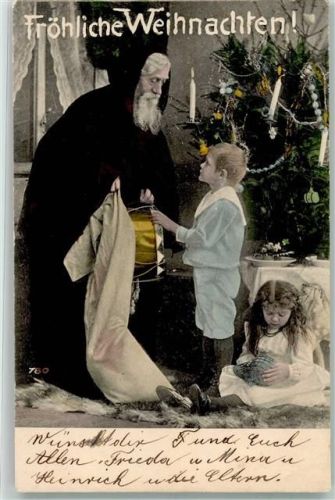 1906 Kinder Matrosenanzug Spielzeug Trommel geschmückter Tannenbaum