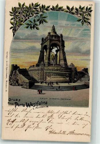 Porta Westfalica 1914 Kaiser Wilhelmdenkmal