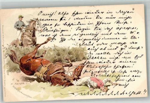 1898 Meissner u. Buch Serie 1003 sign. C. Becker + Adelskorrespondenz
