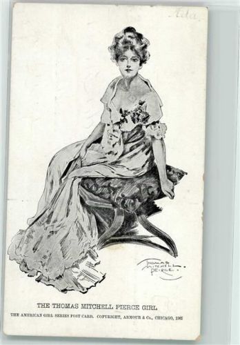 sign Mitchell Thomas The American Girl Werbung Armours Fleisch Extrakt