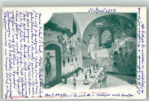 Capri 1903 Hotel Pagano Adelskorrespondenz