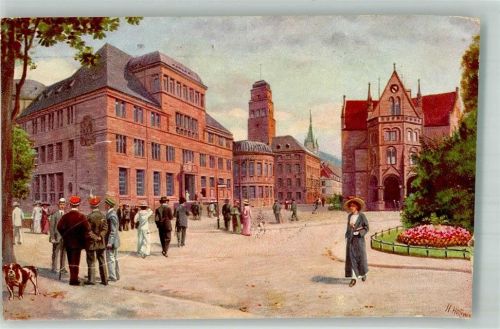 Freiburg 1917 Die Universität Studentika Boxer Verlag Edm. von König Blatt 13