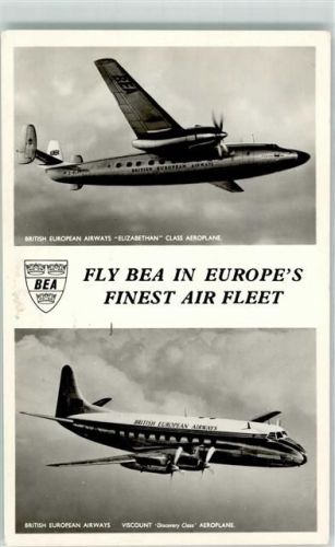 1954 BEA Elizabethan und Viscount Propellermaschine
