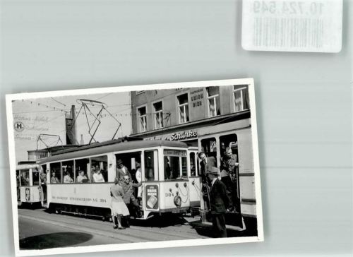 Hagen Straßenbahn Ort handschriftlich