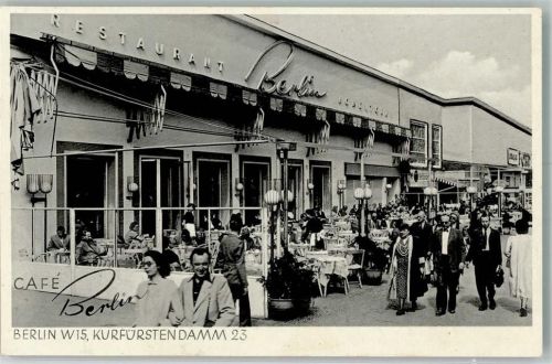 Charlottenburg Kurfürstendamm Gasthaus Cafe Berlin