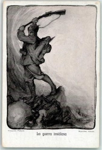 1915 La guerra insidiosa sign. Palanti WK I